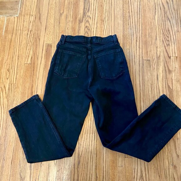 Abercrombie fitch 90s straight ultra high rise jean curve love 28 6 Reg Black - Picture 11 of 12